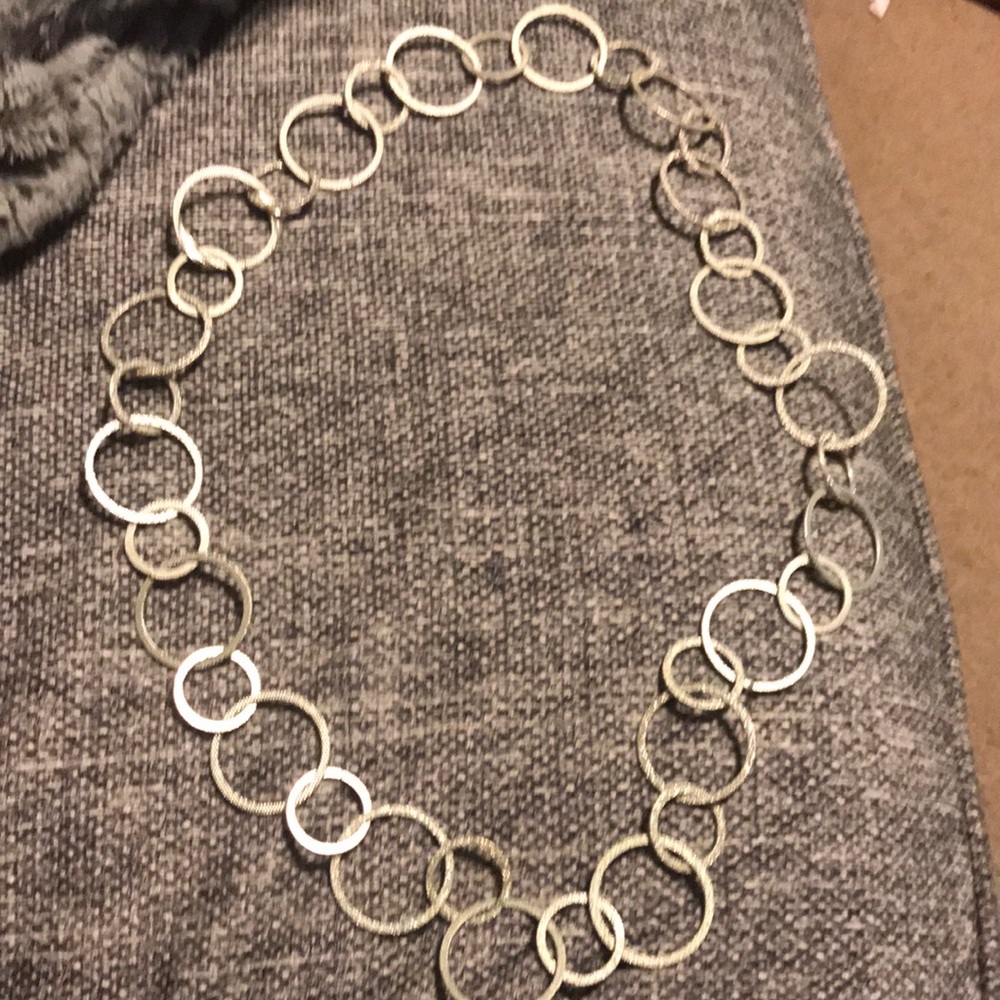 Silver Hoop Necklace